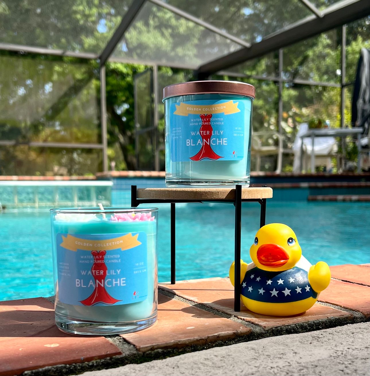 Blanche Golden Girls Candle - Blanche Candle Golden Collection - Water Lily Scented Candle