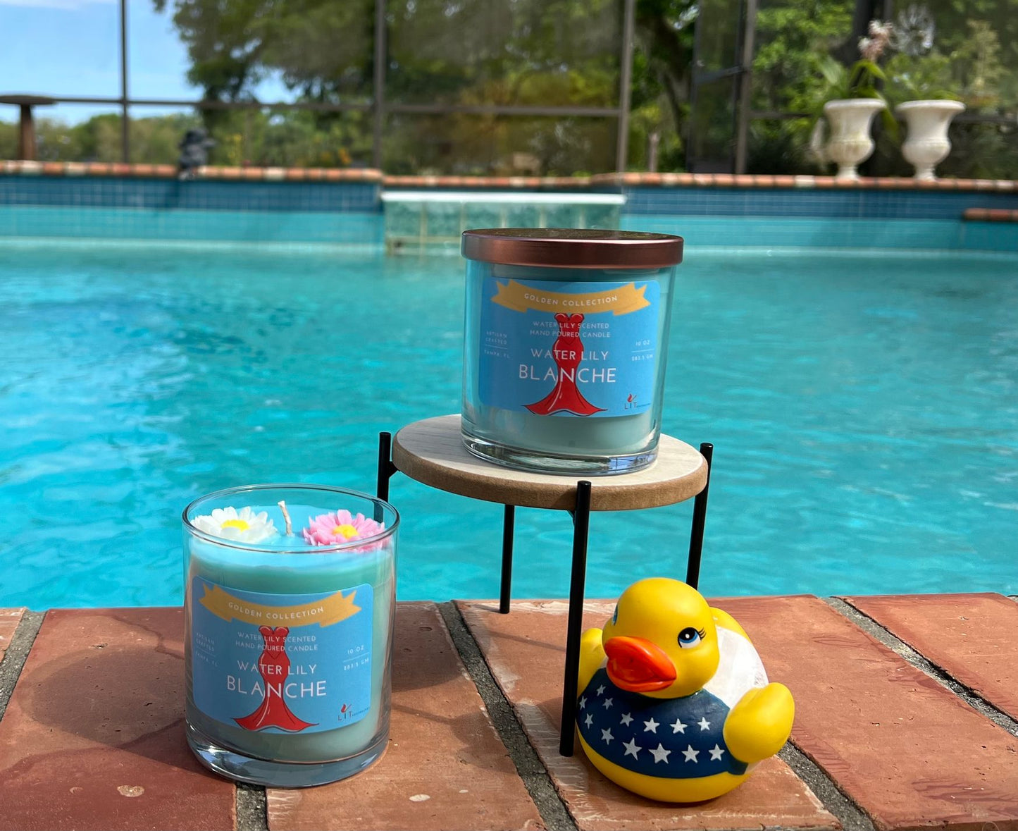 Blanche Golden Girls Candle - Blanche Candle Golden Collection - Water Lily Scented Candle