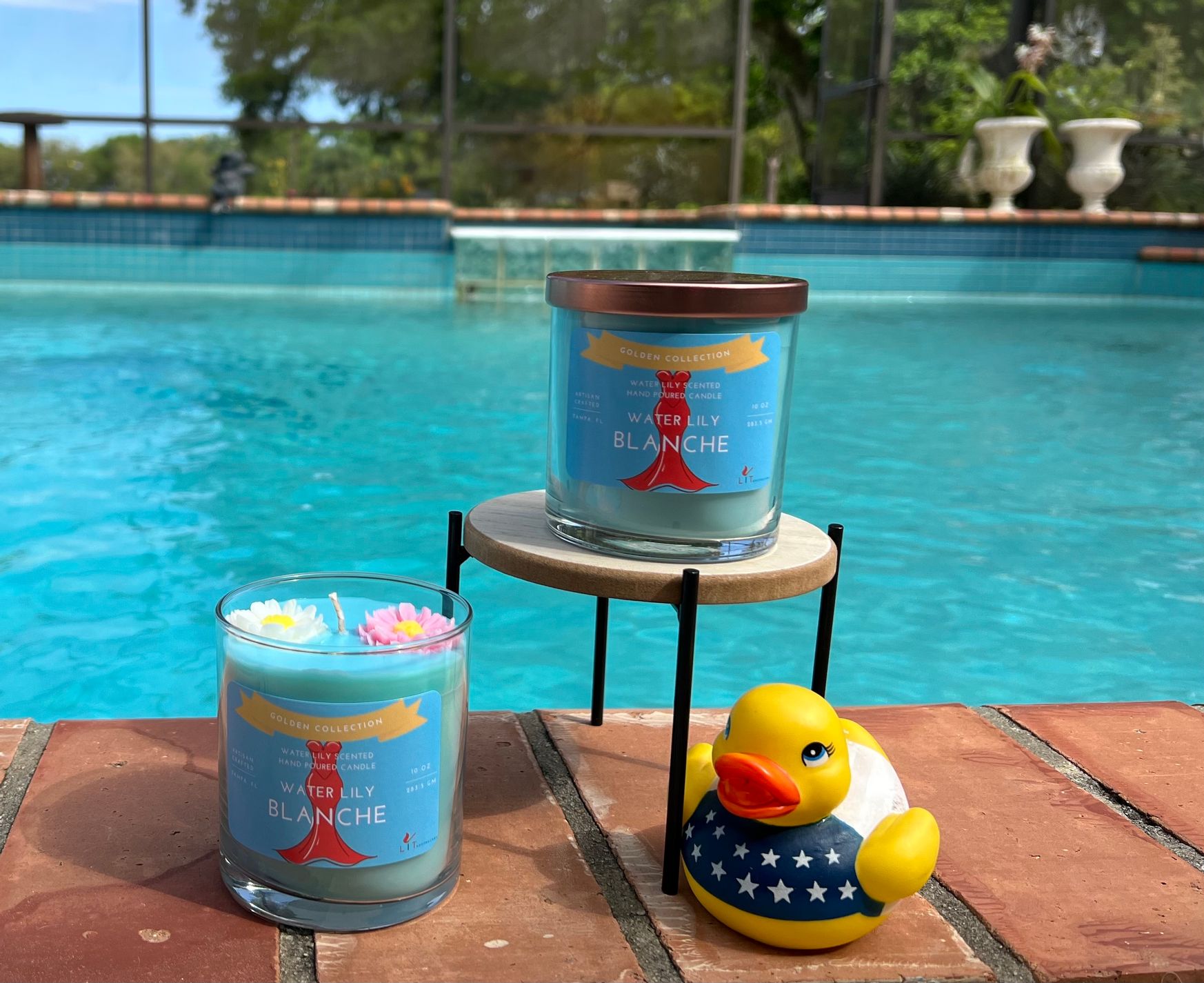 Blanche Golden Girls Candle - Blanche Candle Golden Collection - Water Lily Scented Candle