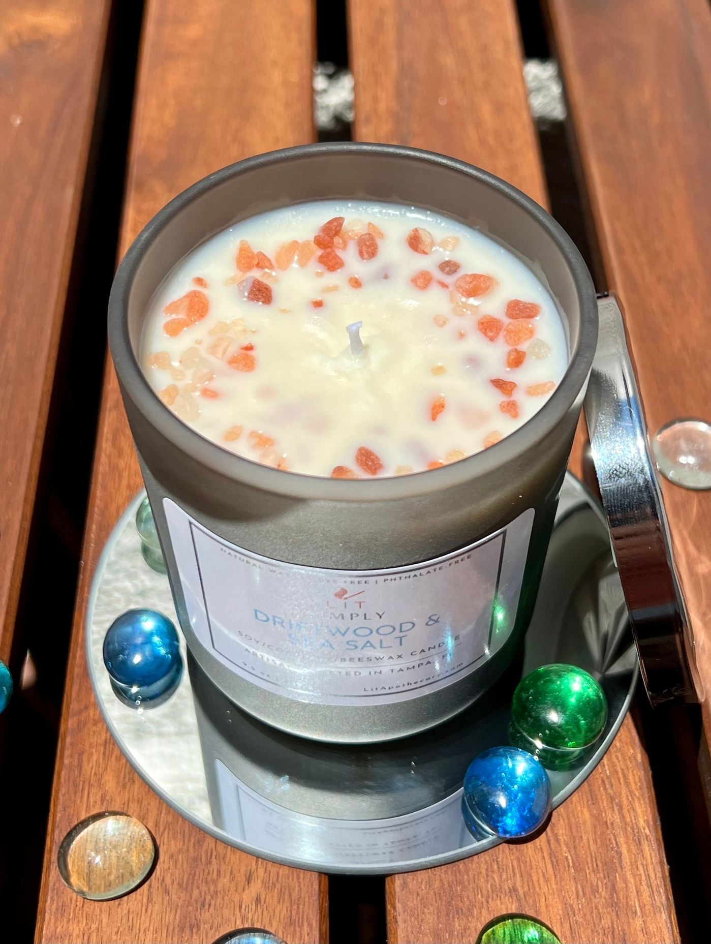 Driftwood Sea Salt Candle- LIT Simply Luxury Candle