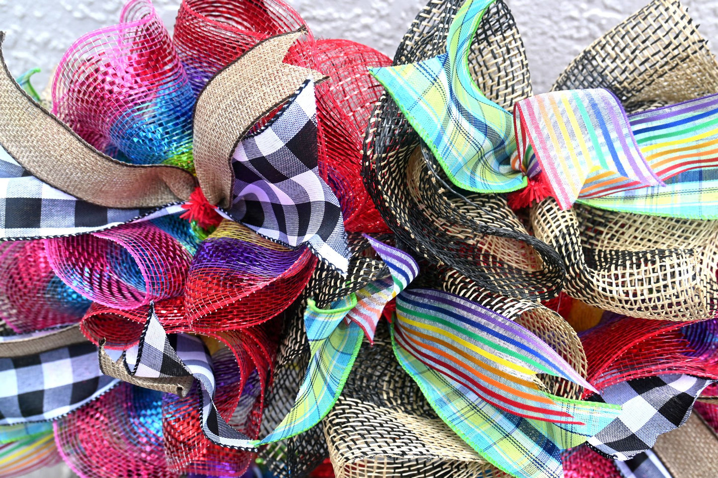 24" Inclusion Wreath - Everyone Is Welcome Equality Wreath - Rainbow Wreath