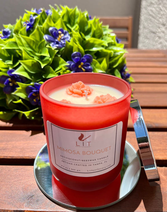 Mimosa Bouquet Candle - LIT Simply Luxury Candle