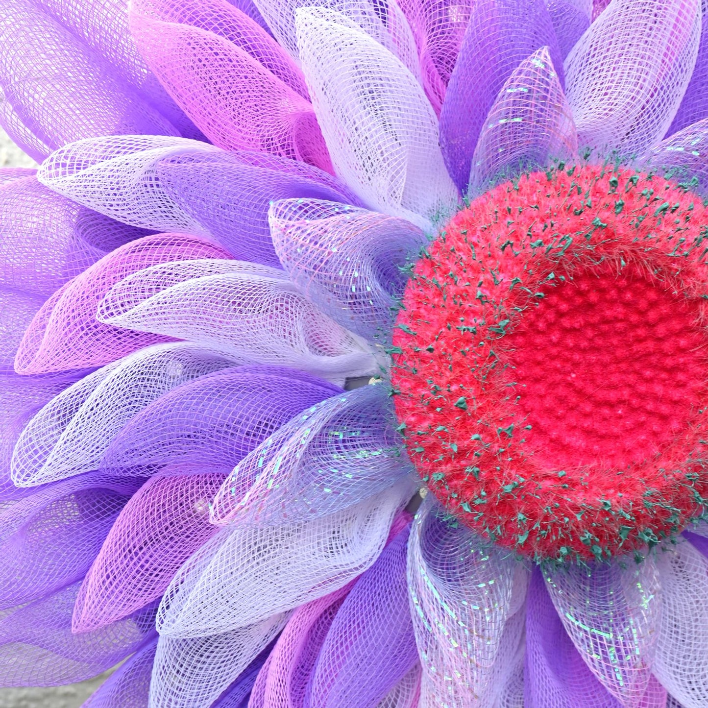 21" Purple Pink Flower Wreath - Flower Wreath - Purple Flower Wreath