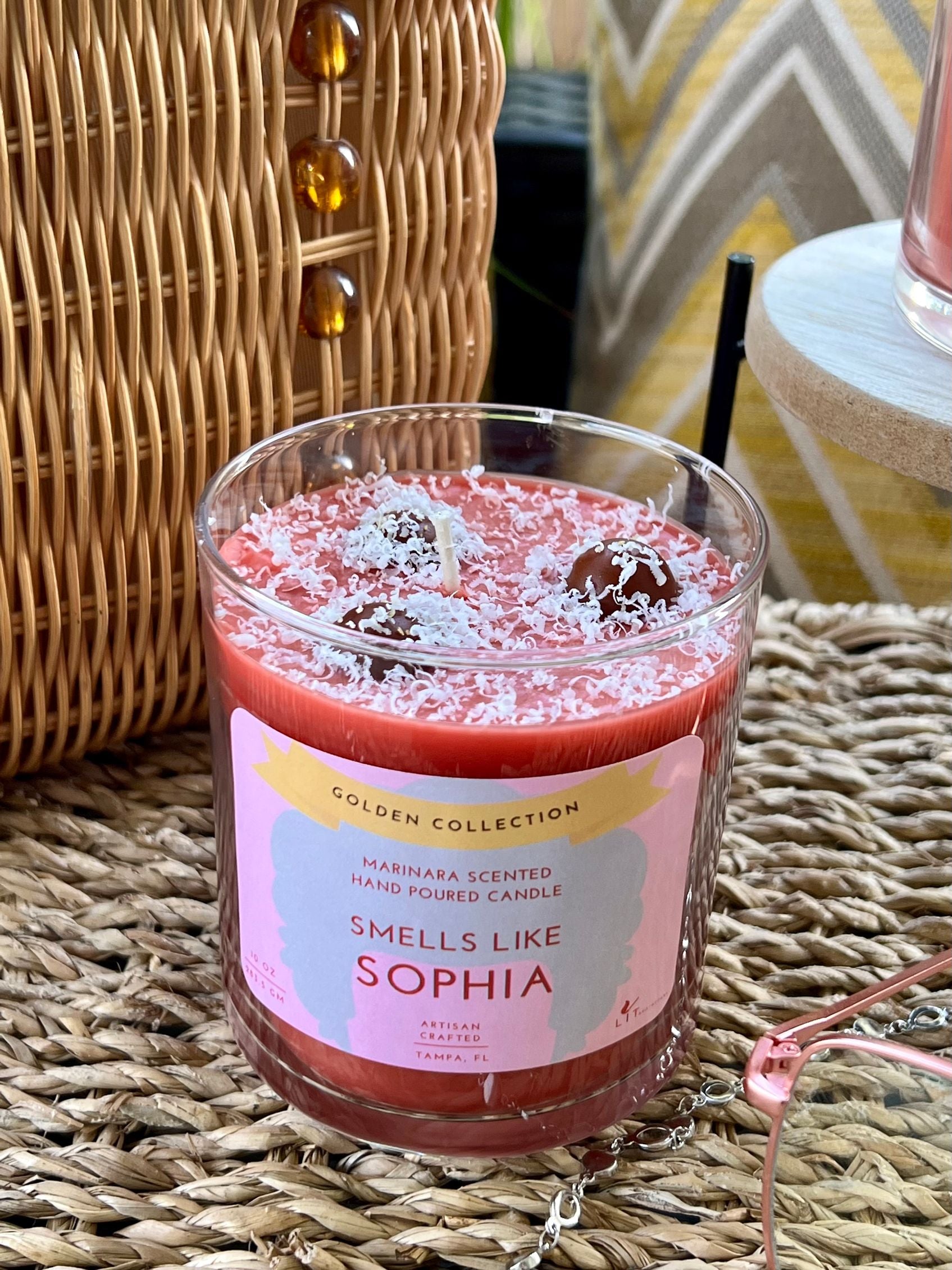 Sophia Golden Girls Candle - Golden Collection - Marinara Scented Candle