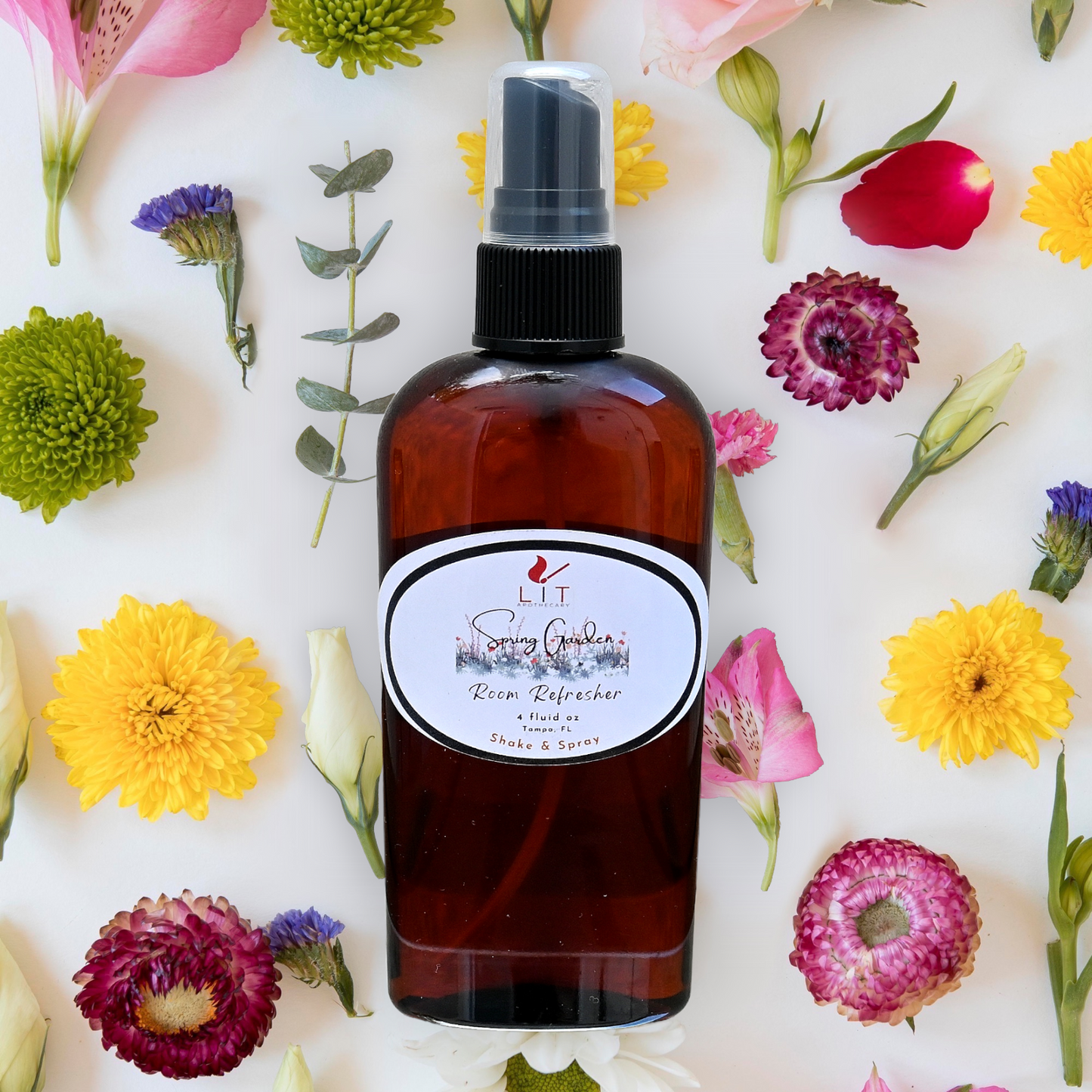 Spring Garden Room Spray - Rosemary & White Sage Room Refresher Spray