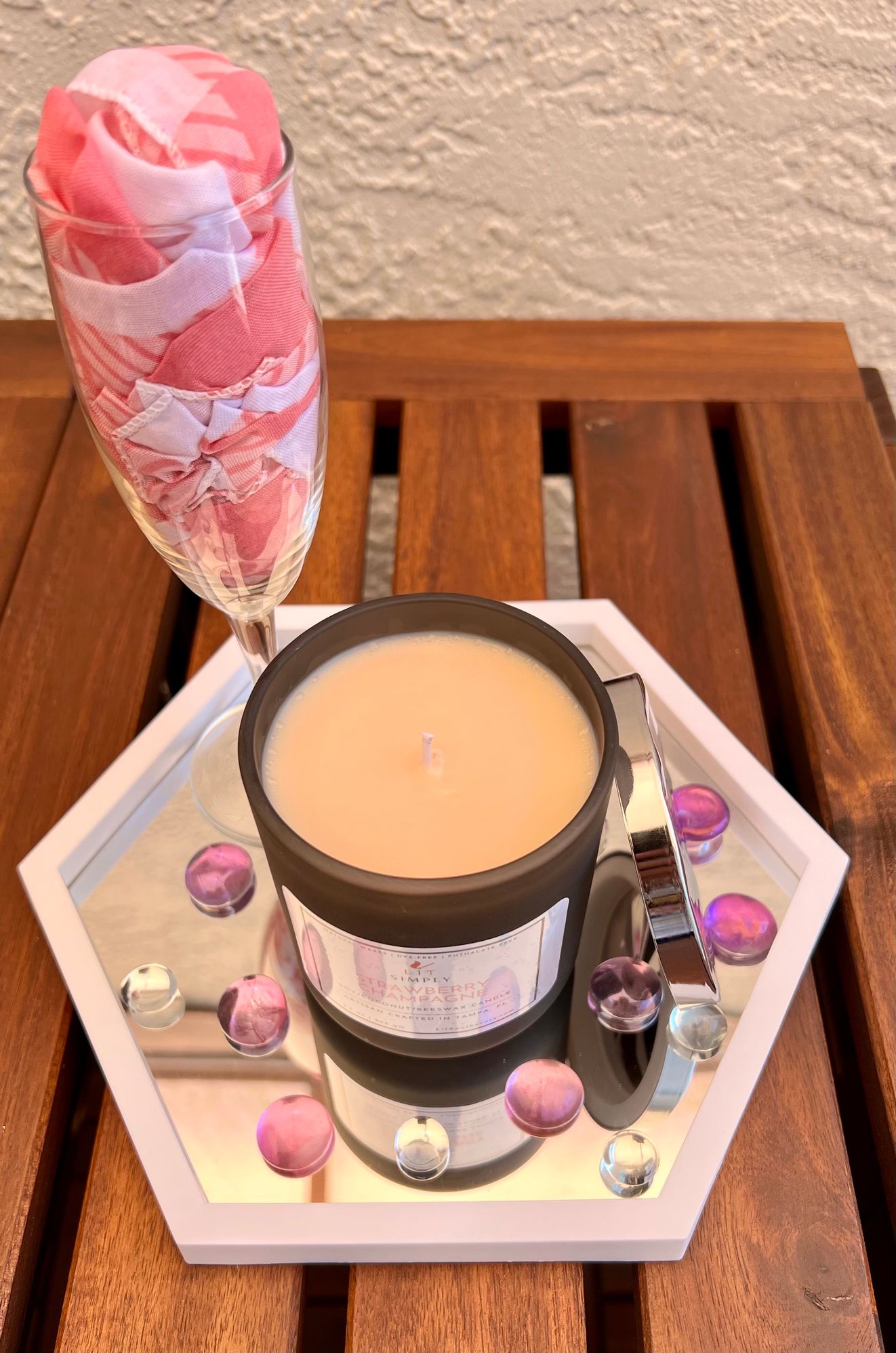 Strawberry Champagne Candle - LIT Simply Luxury Candle