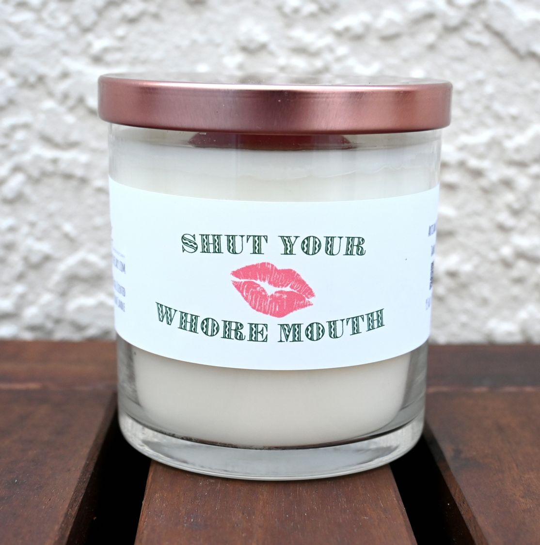 Shut Your Whore Mouth Mint & Basil Candle