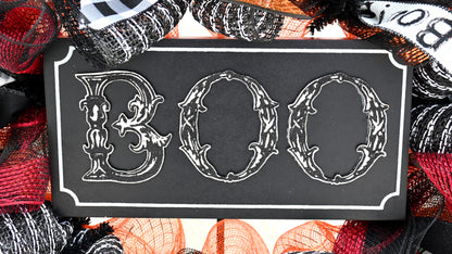 Boo Halloween Wreath - Boo Wreath