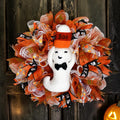 Boo-tiful Ghost Halloween Wreath – 24" Handmade Halloween Wreath