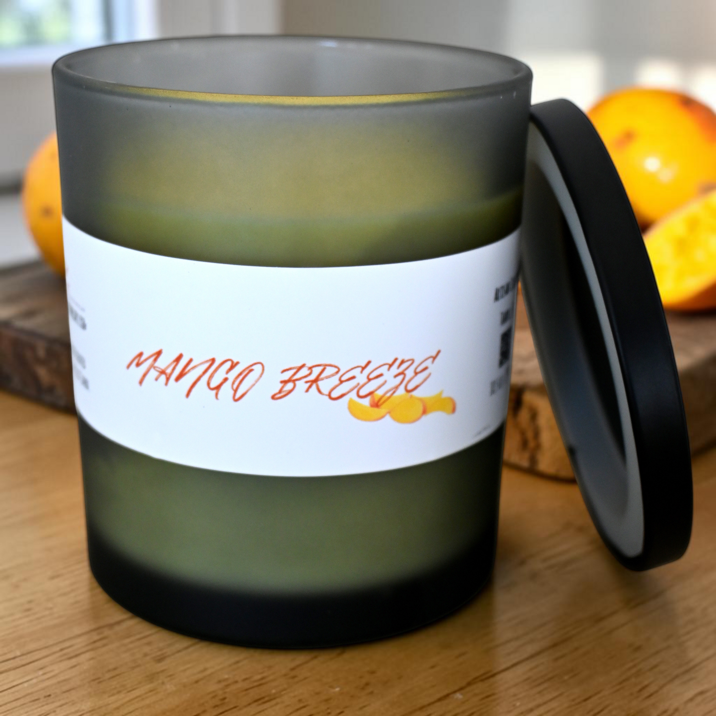 Mango Breeze Candle – LIT Simply Luxury Candle - Mango Scented Candle