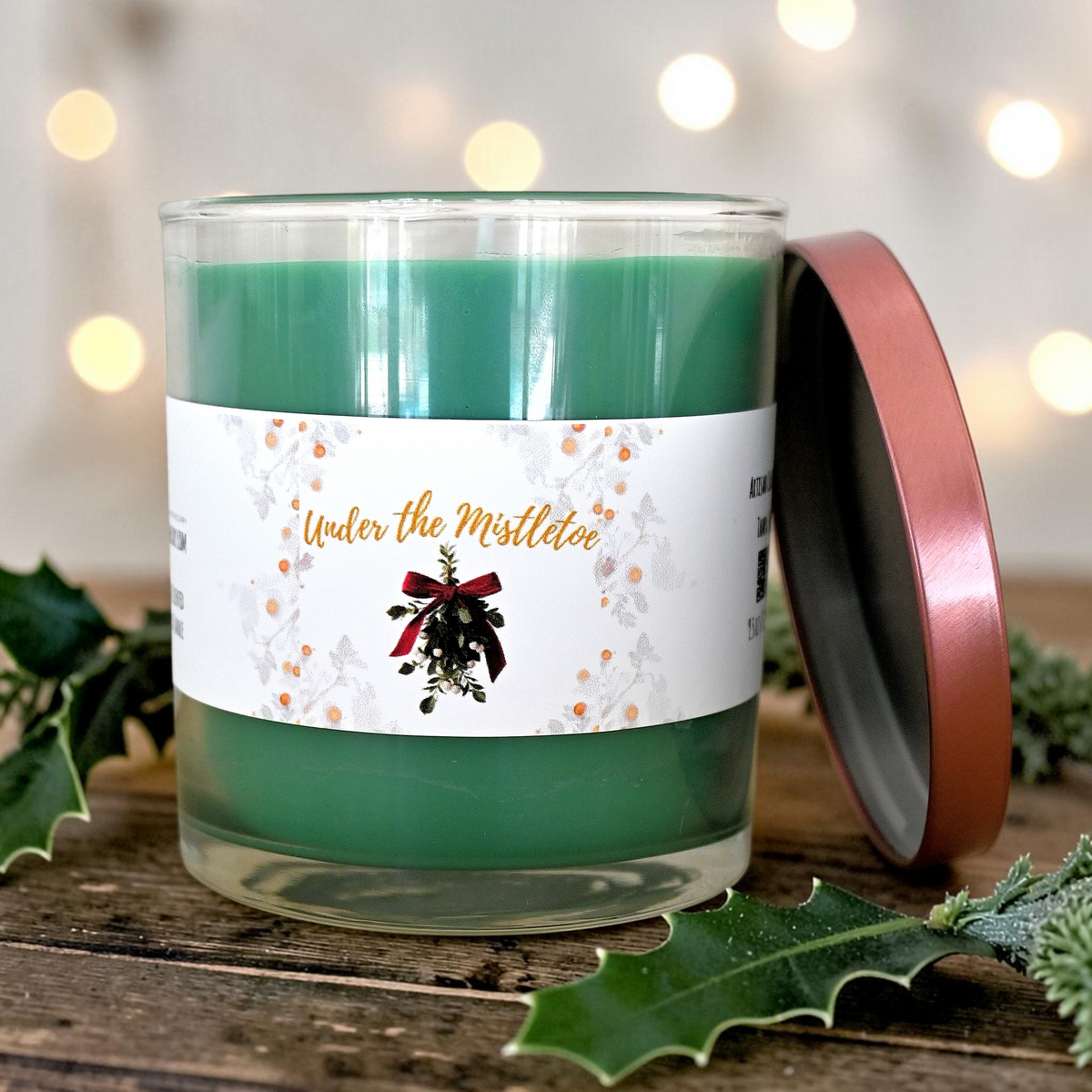 Under the Mistletoe Christmas Candle - Mistletoe scented candle