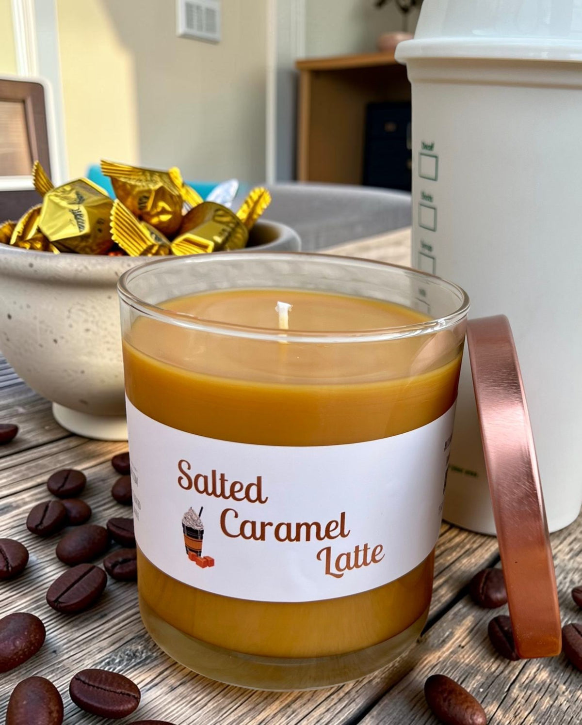 Salted Caramel Latte Candle | Coffee & Caramel Fall Fragrance