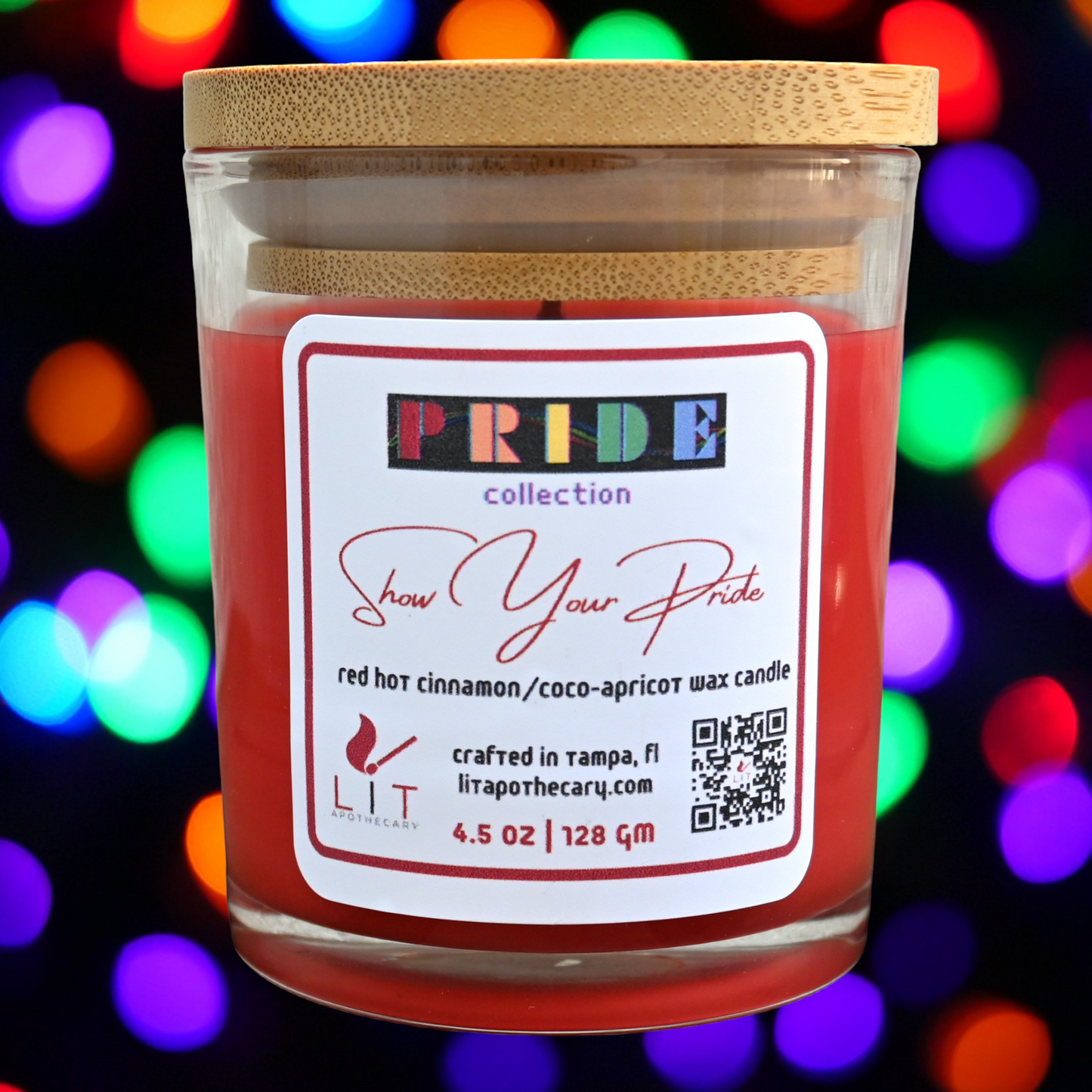 Red Pride Candle - Life Pride Candle - Rainbow Pride Candle