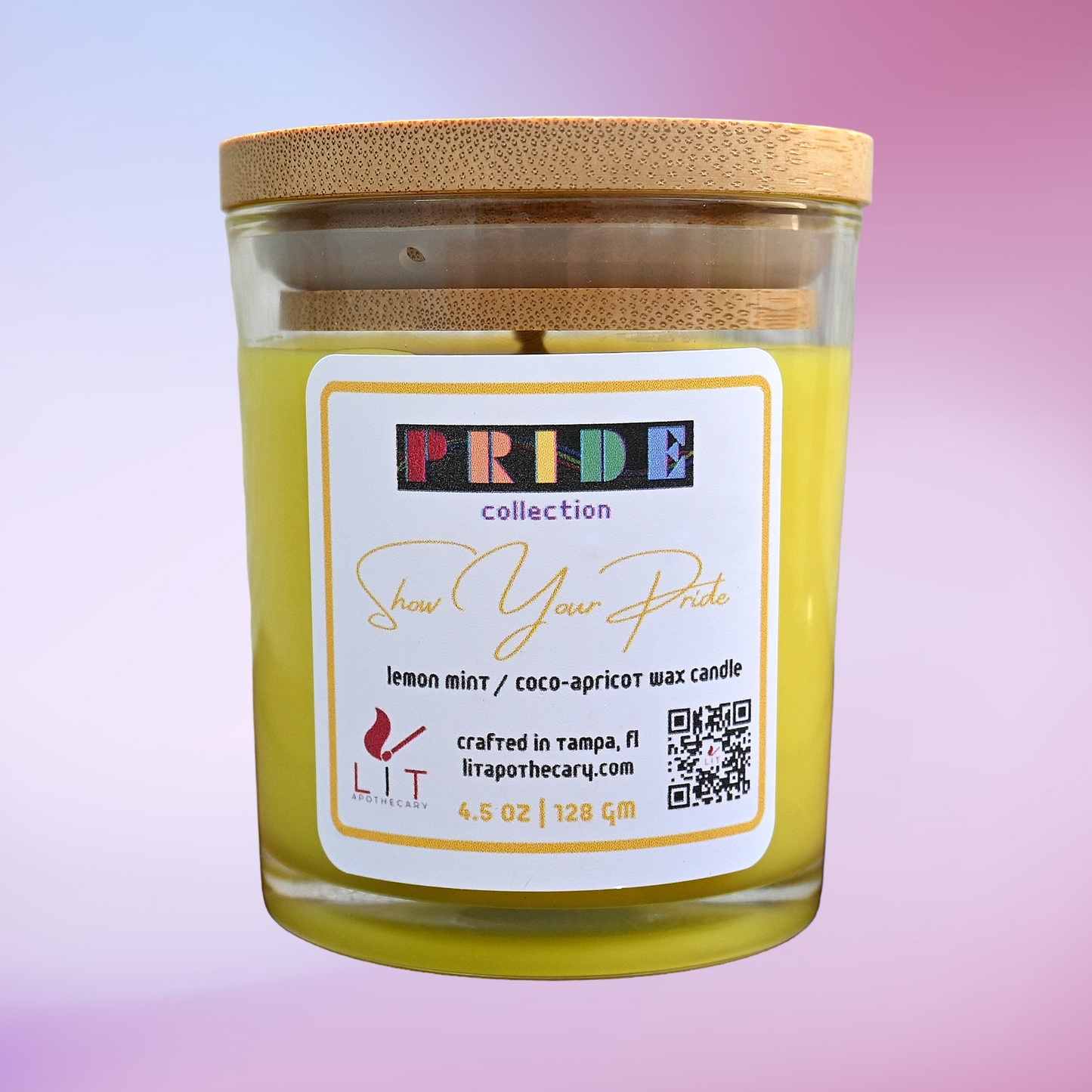 Yellow Pride Candle – Sunlight Pride Candle – Rainbow Pride Candle