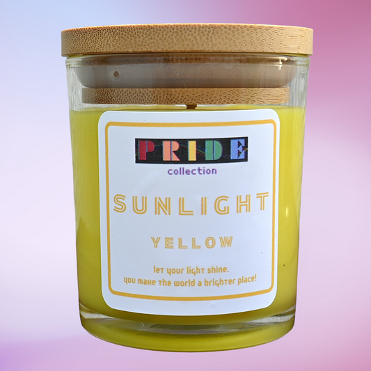 Yellow Pride Candle – Sunlight Pride Candle – Rainbow Pride Candle