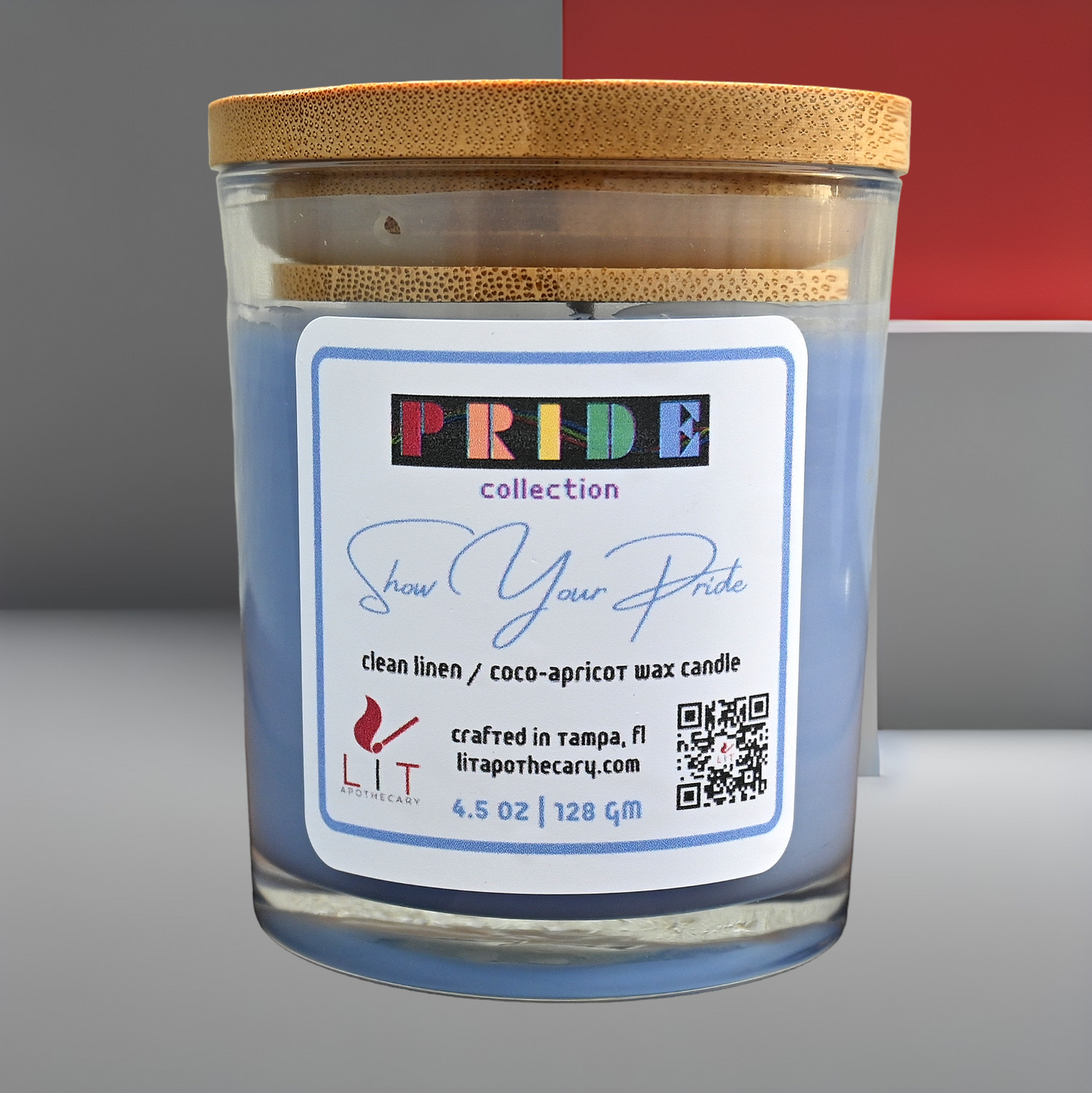 Blue Pride Candle – Harmony Pride Candle – Rainbow Pride Candle