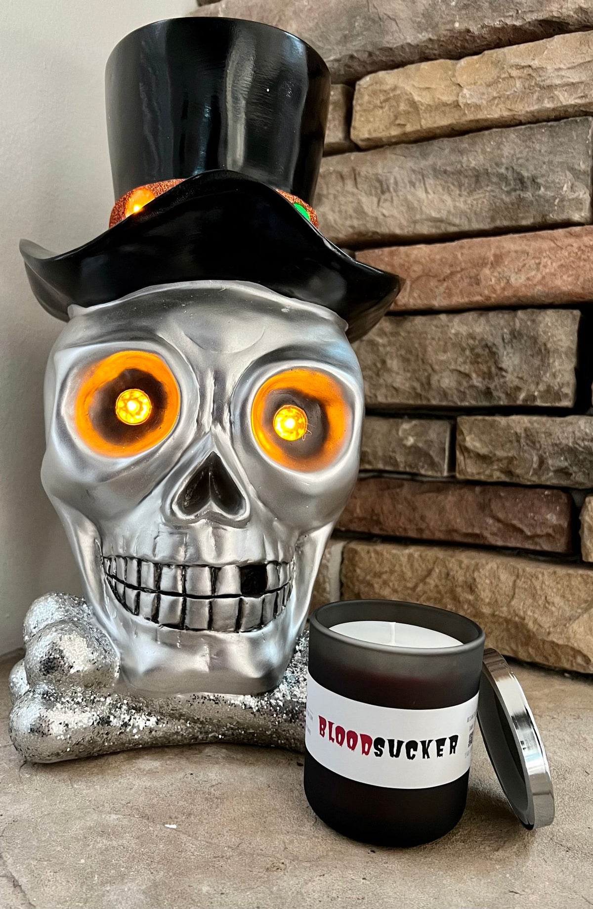 Bloodsucker Halloween Candle, Color Changing Candle - Blood Halloween Candle
