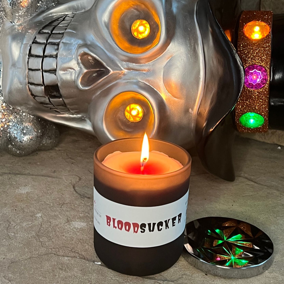 Bloodsucker Halloween Candle, Color Changing Candle - Blood Halloween Candle