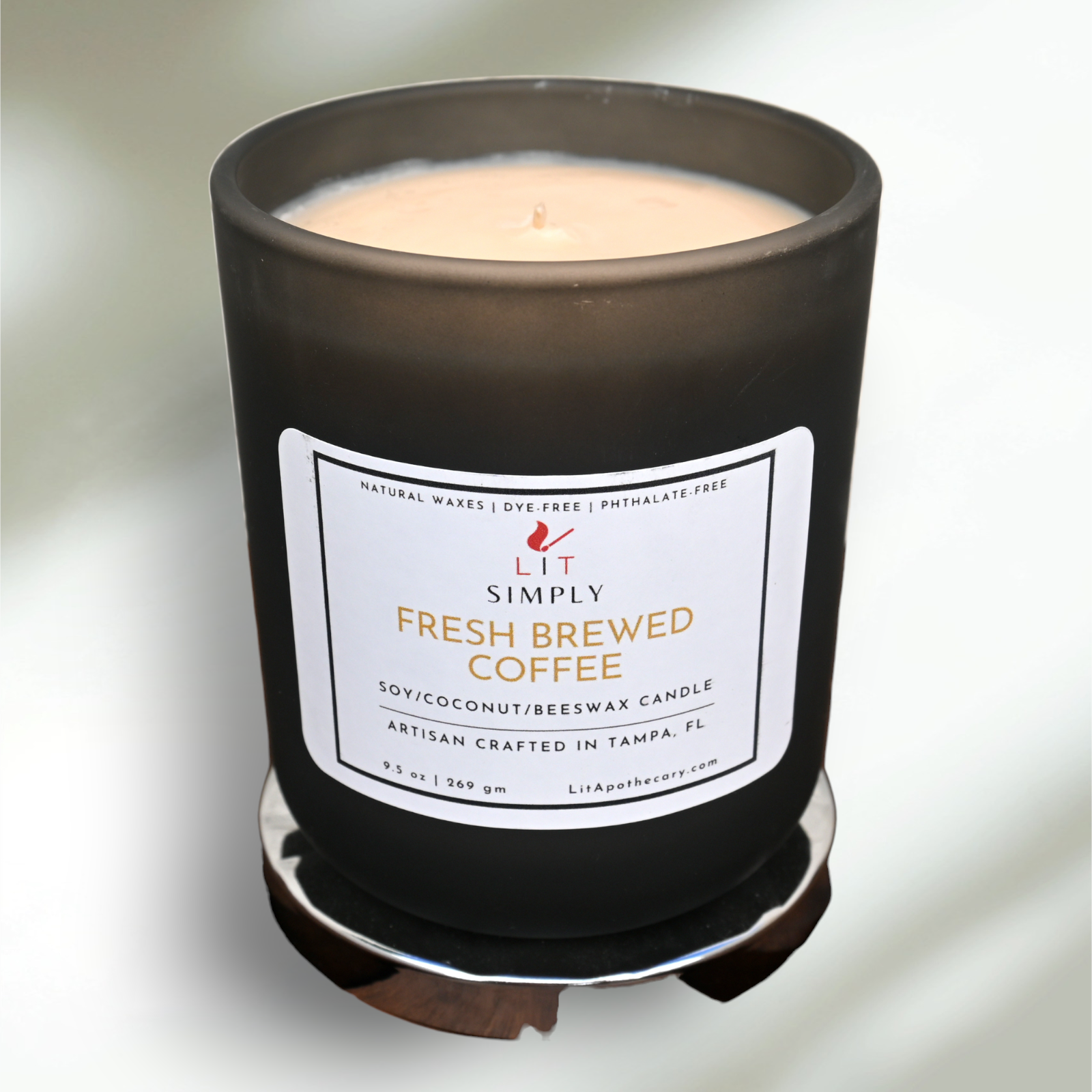 Fresh Brewed Coffee Candle - LIT Simply Luxury Candle - Coffee Candle