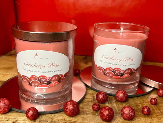 Cranberry Bliss Candle - Cranberry Scented Candle