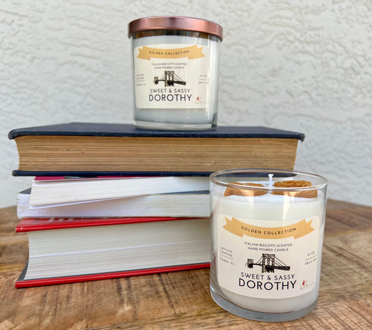 Dorothy Golden Girls Candle - Golden Collection - Italian Biscotti Scented Candle