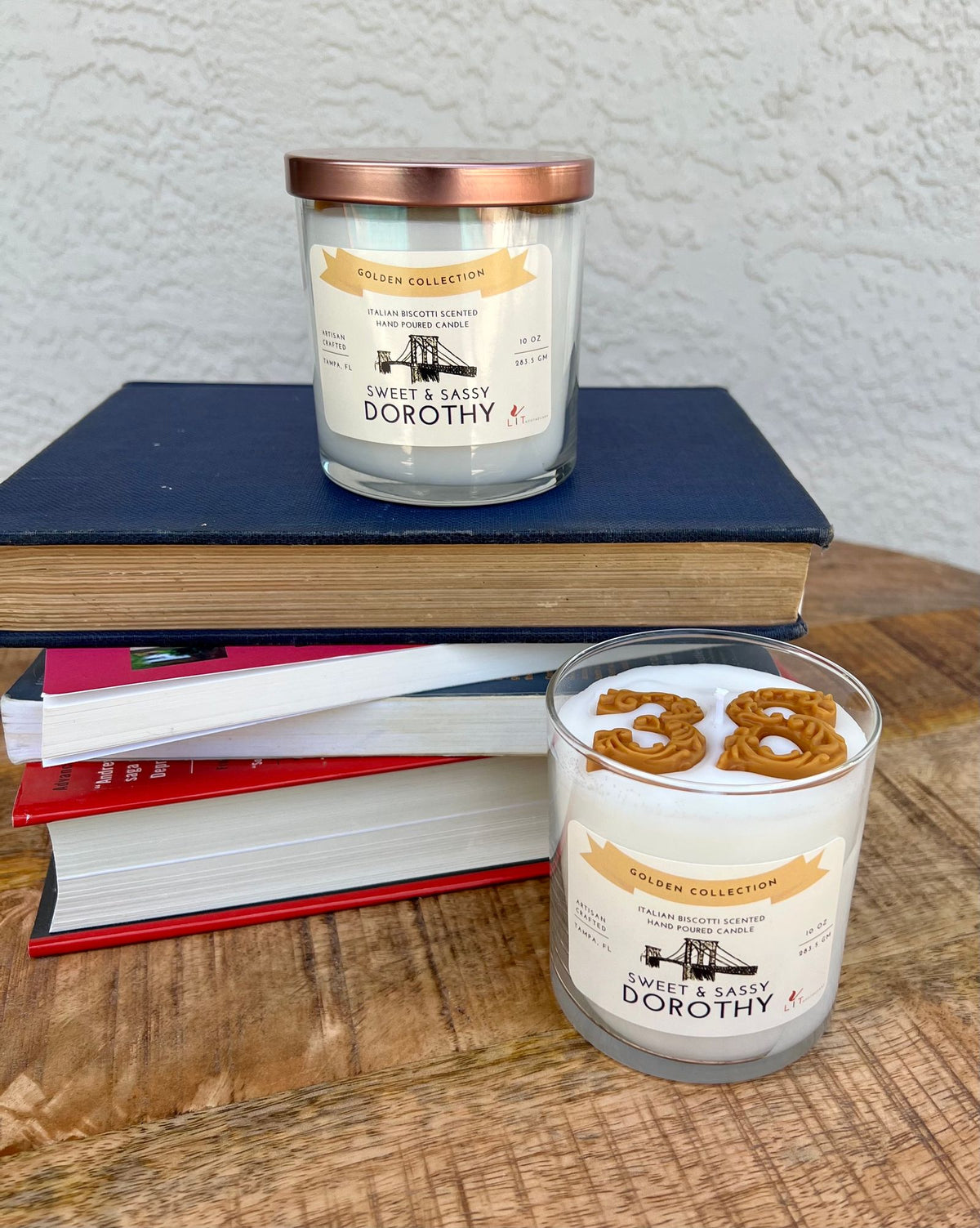 Dorothy Golden Girls Candle - Golden Collection - Italian Biscotti Scented Candle