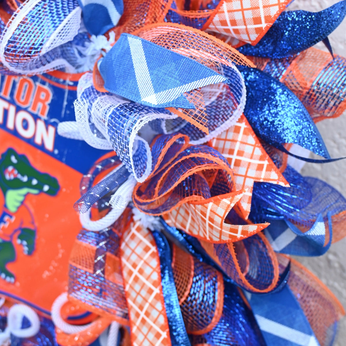 24" Gators Wreath - Florida Gators Wreath - Orange Blue Wreath