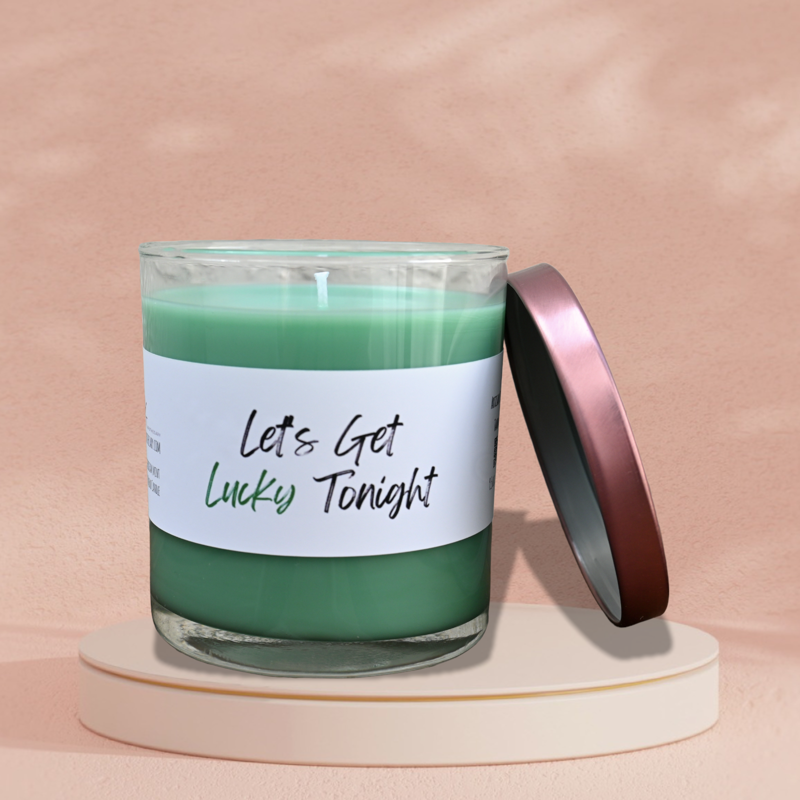 Let's Get Lucky Tonight Candle - Buttercream Mint Candle