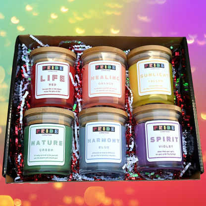 Rainbow Pride Candle Set - Pride Pack Candle Set - Pride Flag Candle Set