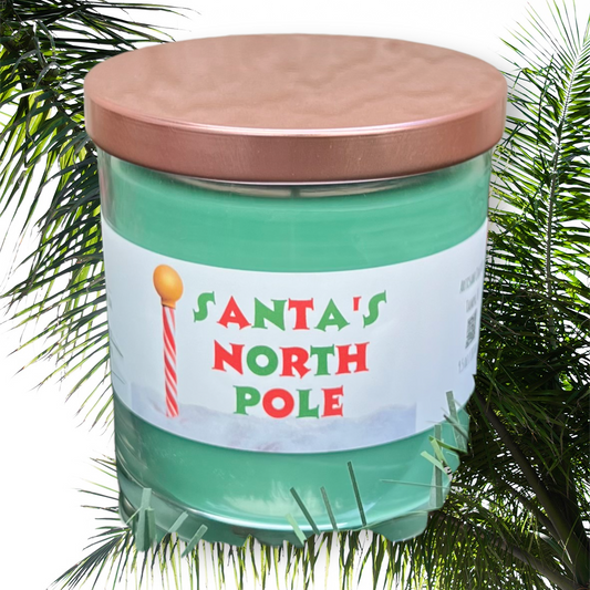Santa North Pole Candle - Evergreen Spice Scented Candle