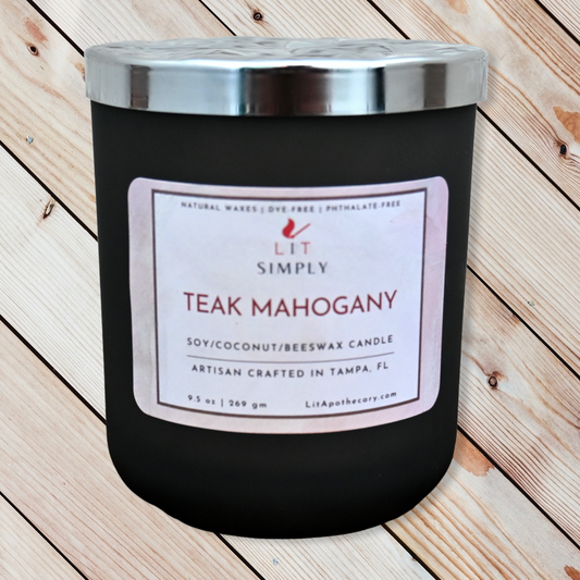 Teak Mahogany Candle - LIT Simply Luxury Candle